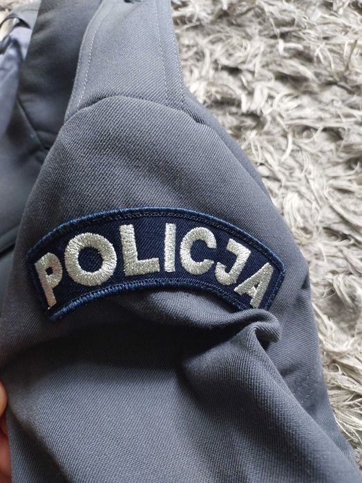 Zestaw mundur, olimpijka Policja L/XL plus koszula i  2 krawaty