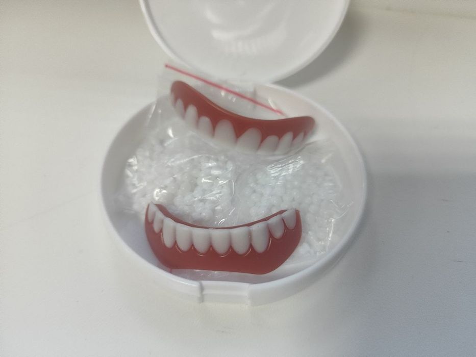 Виниры верхние и нижние челюсти SnapOn Smile Veneers + полимерный гель