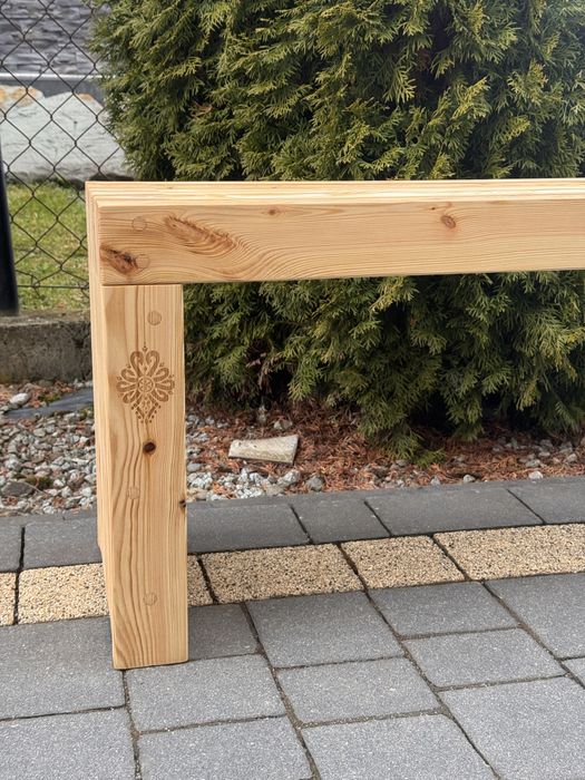 Ławka drewniana 150 cm – styl loft / skandynawski – ręcznie robiona