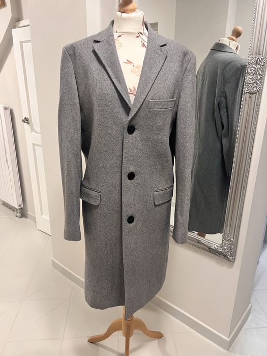 H&M płaszcz wełna szary 50R L męski jak nowy