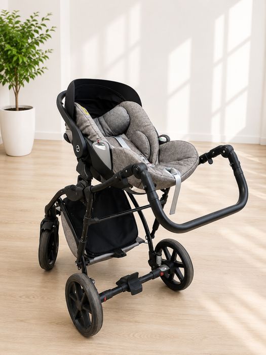 Коляска Donatan 3в1 + автолюлька Cybex Cloud Q Plus + база Isofix + адаптери | Повний комплект