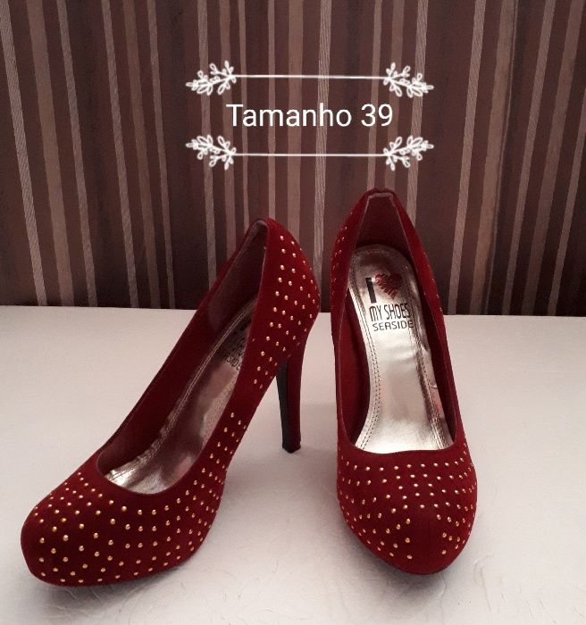 seaside sapatos vermelhos