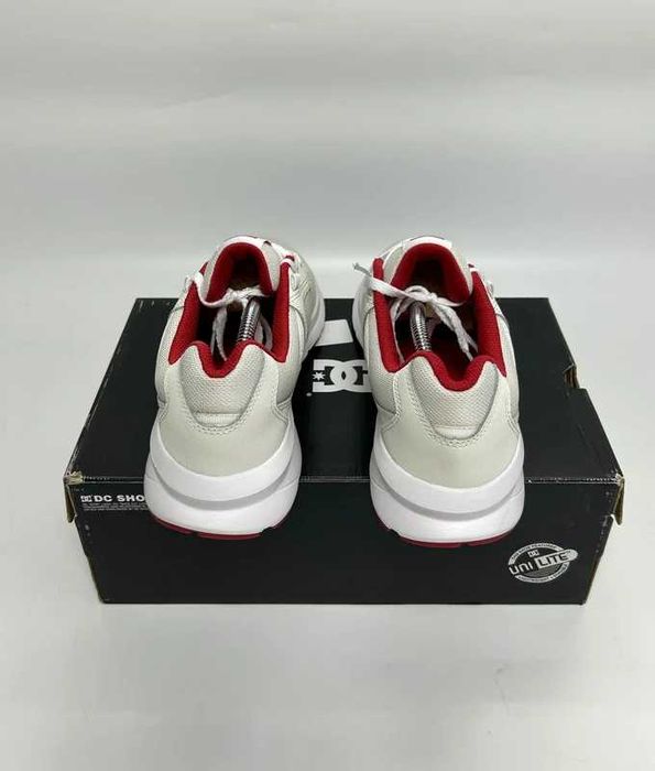 DC Shoes rozmiar 42 białe czerwone sneakersy sportowe casual