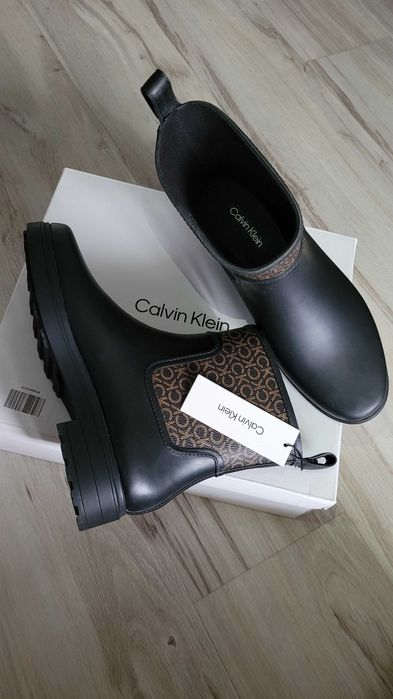 Buty damskie  CALVIN KLEIN Kalosze Mono Rain Boot NOWE PROMO!