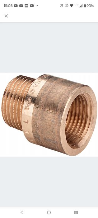 Przedłużka VIEGA mosiadz 1/2x20 mm paczka 10szt.