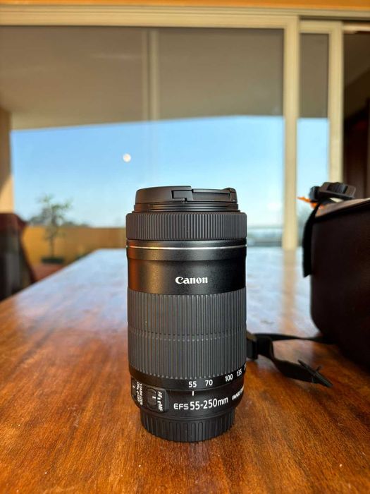Kit Máquina Fotográfica CANON EOS 80D + lentes 18-55 IS STM + 55-250 IS STM (APS-C)