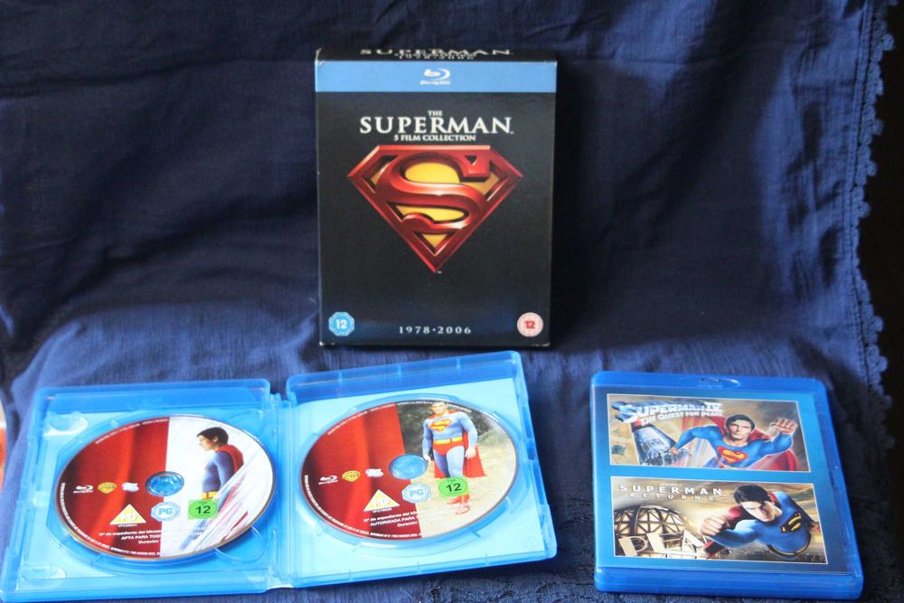 Superman e Batman Blu-Ray Pack! Como novos!