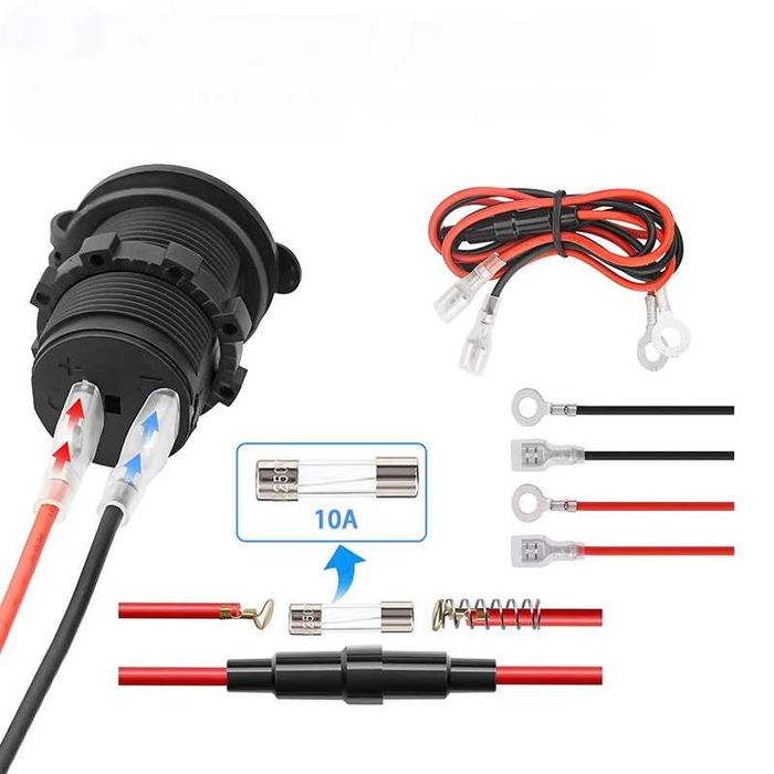 Водонепроницаемое гнездо прикуривателя 12 вольт разъем-розетка в авто