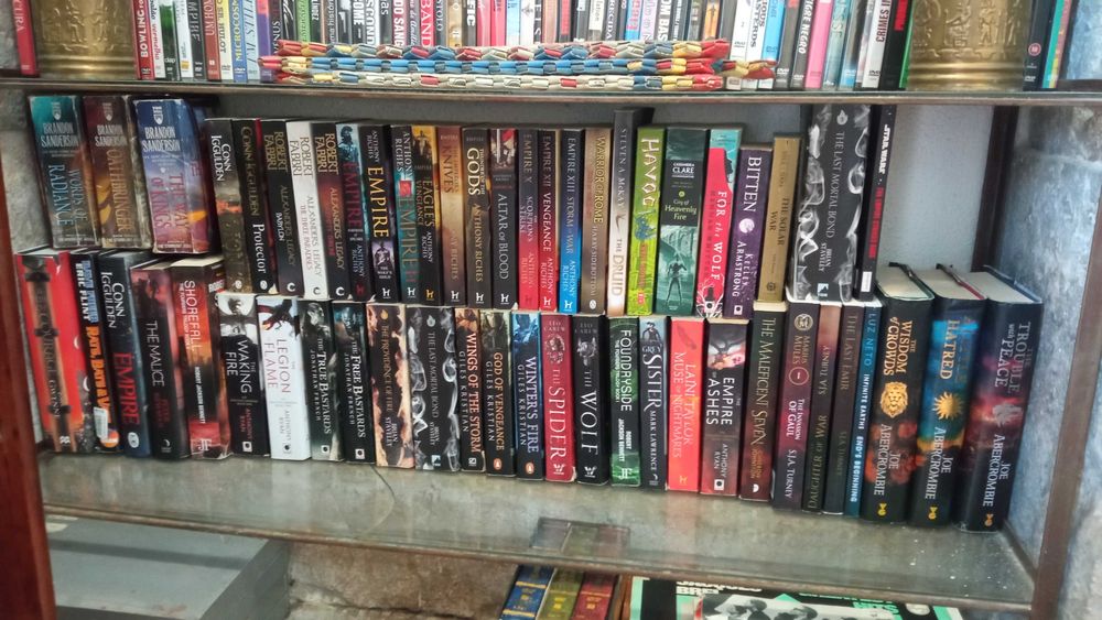 Vendo livros em segunda mão em inglês e francês.