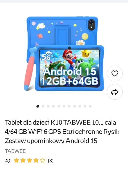 Sprzedam tablet dziecięcy.