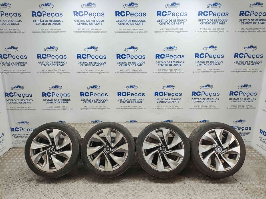 Conjunto de jantes 18 originais Citroen DS5 de 2011 a 2019 8J ET27 4x108