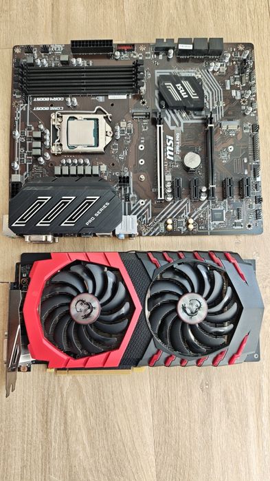 Procesor i9 9900k Płyta główna MSI Z390-A PRO Dysk SSD intel 120GB Karta Graficzna  MSI  GTX 1060 Gaming X 6G Słuchawki FarCry5