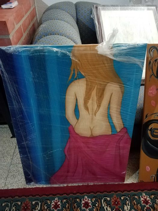 Quadros pintados à mão