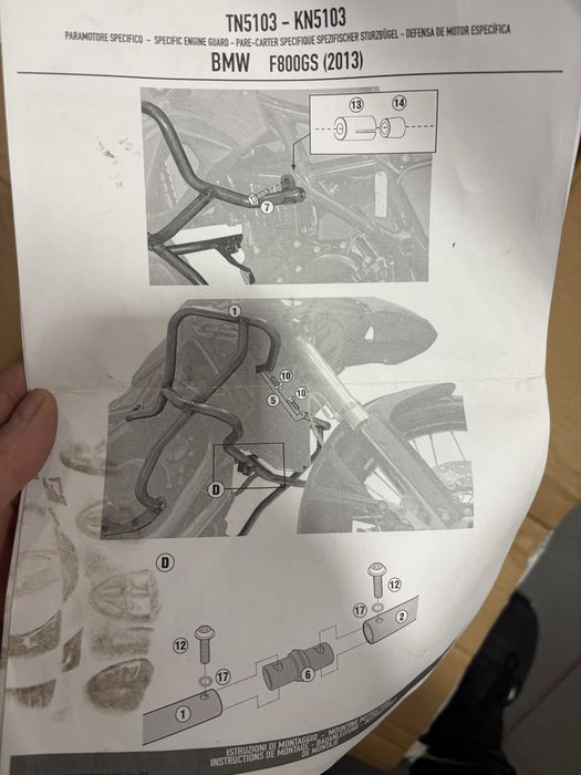 Crasch bars Bmw F 800 gs