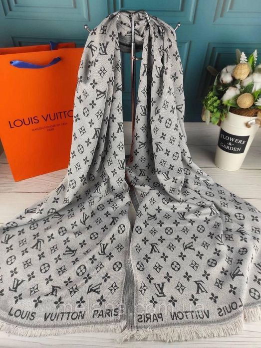 Палантин шарф платок Louis Vuitton Луи Витон жіночий шарф хустка