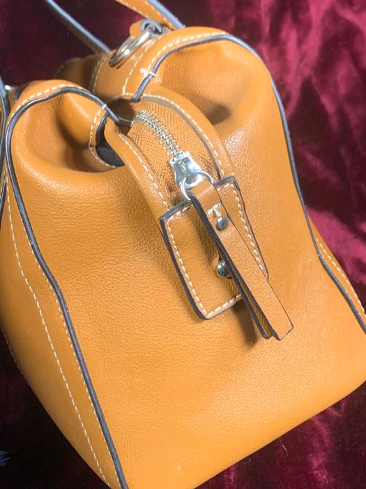 Сумка жіноча саквояж Pieces світло-коричнева / руда з еко-шкіри Н2517