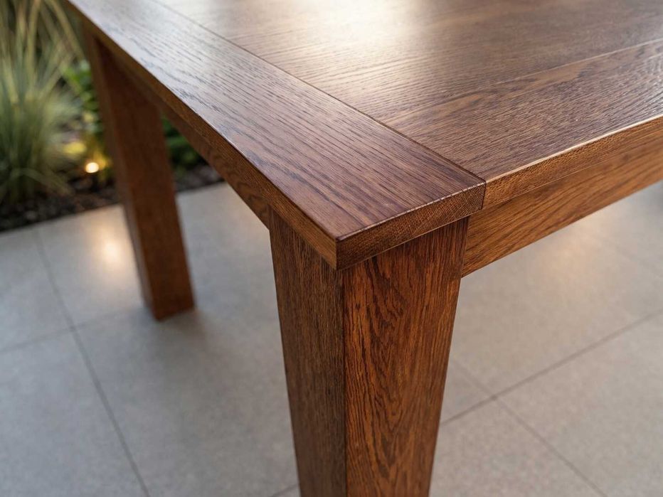 stół rozkładany dębowy nowoczesny 160+2x40/90cm