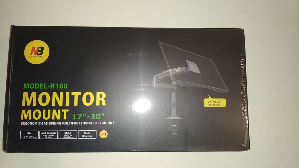 Настольные кріплення для монітора nb north bayou h100 чорне якісне