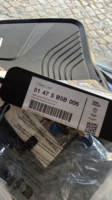Tapedes Borracha NOVOS Originais BMW e/1 e/2 F40,F44,F70,F74