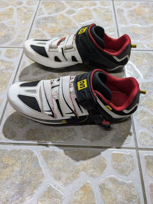 Sapatos mavic com pedais de encaixe para bicicleta de estrada