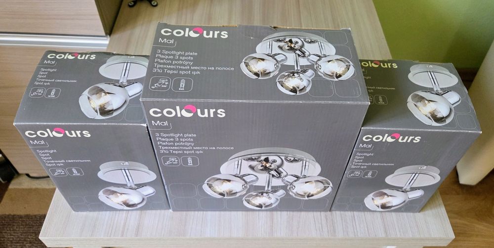 Komplet lamp do łazienki lub salonu