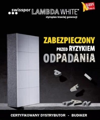 Swisspor Styropian Grafitowy LAMBDA PLUS FASADA 0,032. Dostawa na terenie całego kraju! Najniższe ceny! BUDIKER