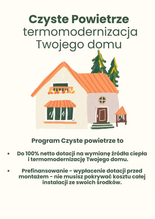 Czyste Powietrze dotacja - kompleksowa realizacja programu