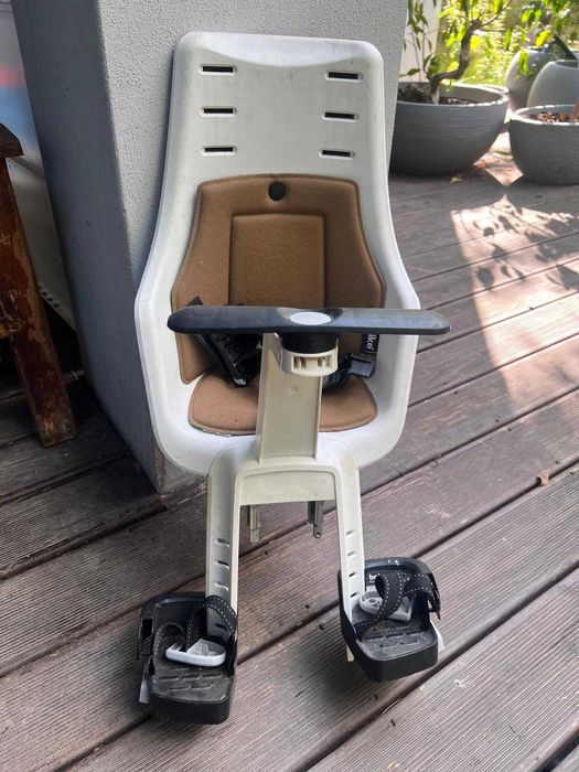 Przedni fotelik rowerowy Bobike Mini Exclusive Plus z osłoną Brown