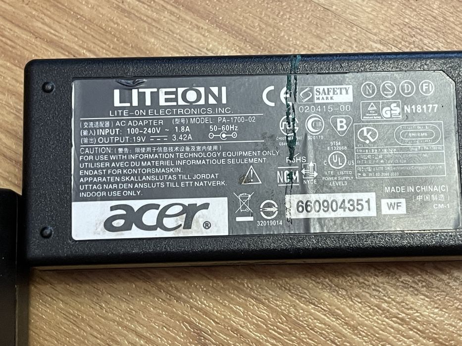 Блок питания ноутбука асус ASUS ACER айсер леново на запчасти состФото