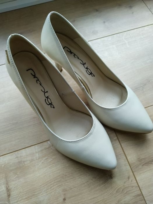 Buty na obcasie szpilki skóra naturalna
