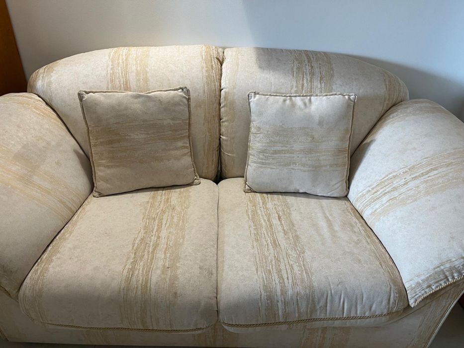 Sofa branco tecido alcantara