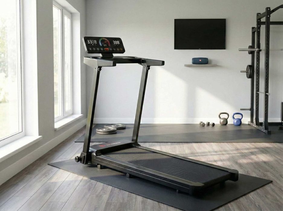 Bieżnia Elektryczna Składana Płaska 150kg 12km/h Domowa Nowa