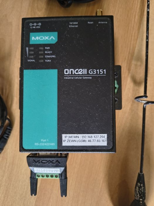 Moxa OnCell G3151 - Przemysłowa bramka GSM/GPRS RS-232/422/485 Ethernet
