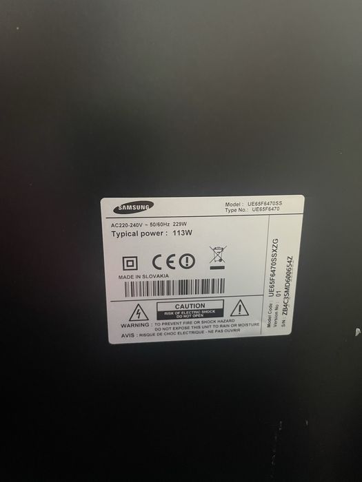 Телевізор Samsung UE65F6470FF