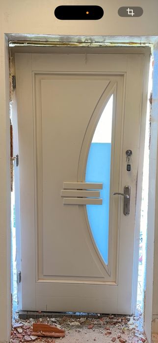 Drzwi wejsciowe lewe z dwmontazu  drweniane