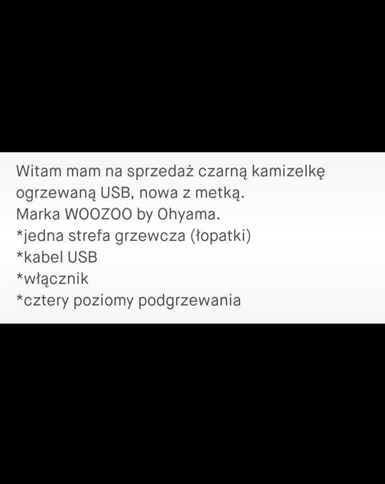 Kamizelka ogrzewana