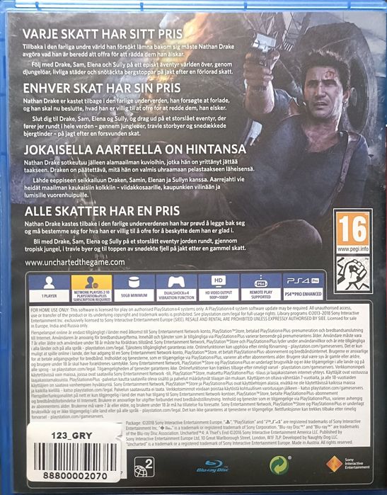 Gra Unczarted 4 ps4