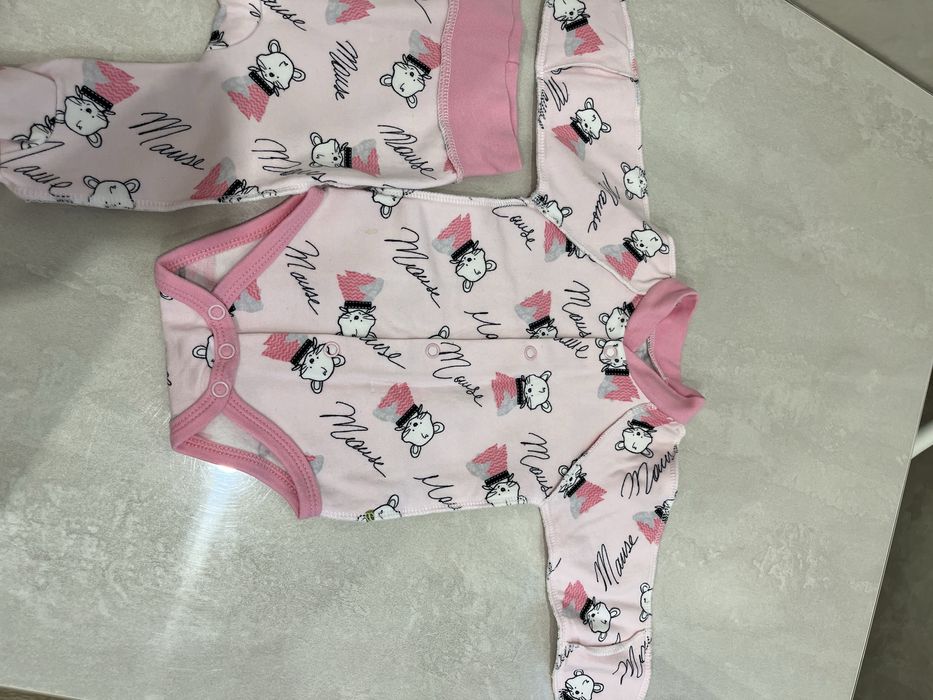 Бодік з довгим рукавчиком та повзунки р. 56-62