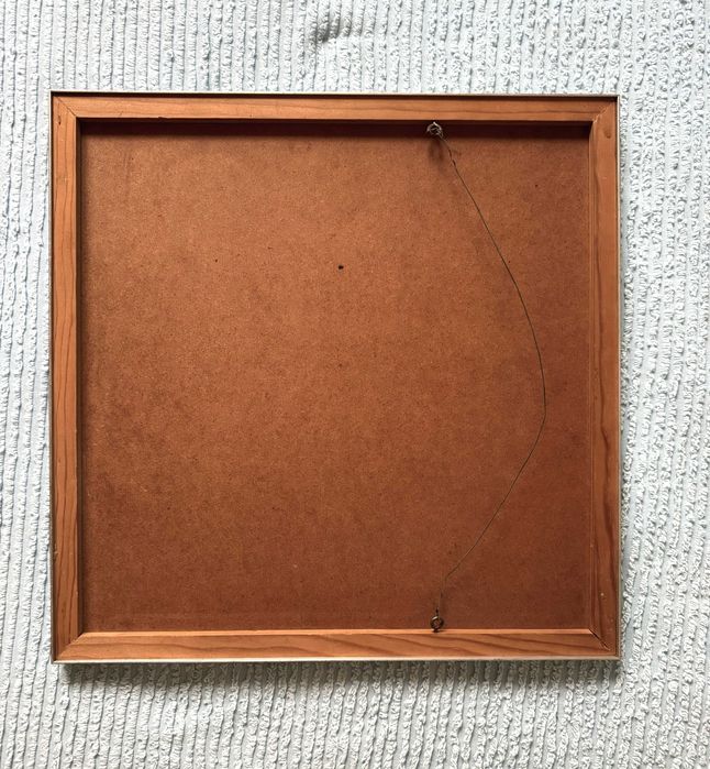 Quadro Op Art Geométrico 41x41cm – moldura em alumínio