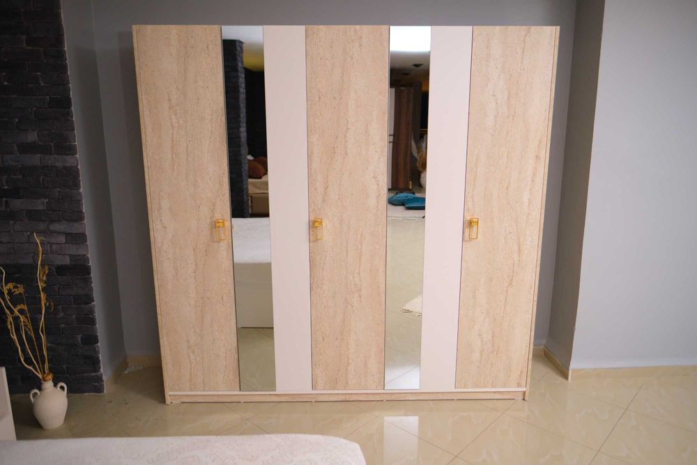 Conjunto Quarto Completo Casal Novo | Cama Roupeiro Cómoda Mesa