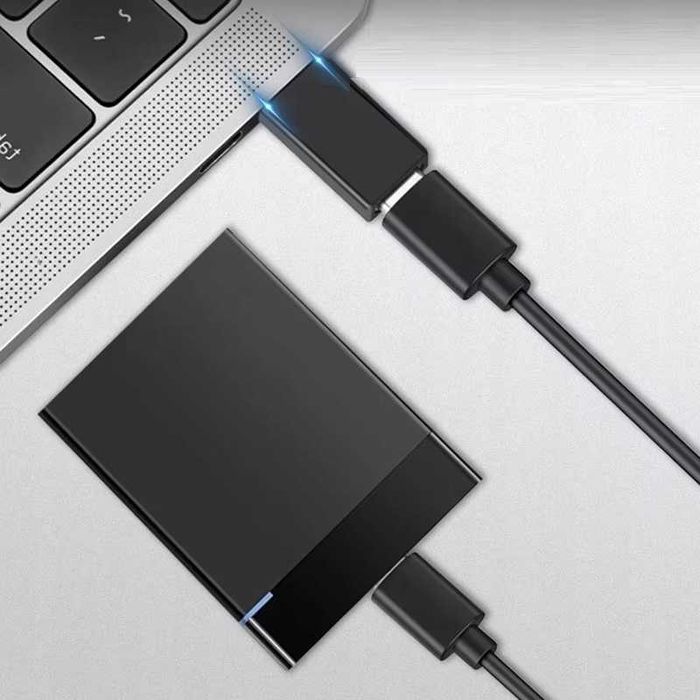 Maxlife Adapter USB 3.0 wtyk - USB Typ C gniazdo Czarny