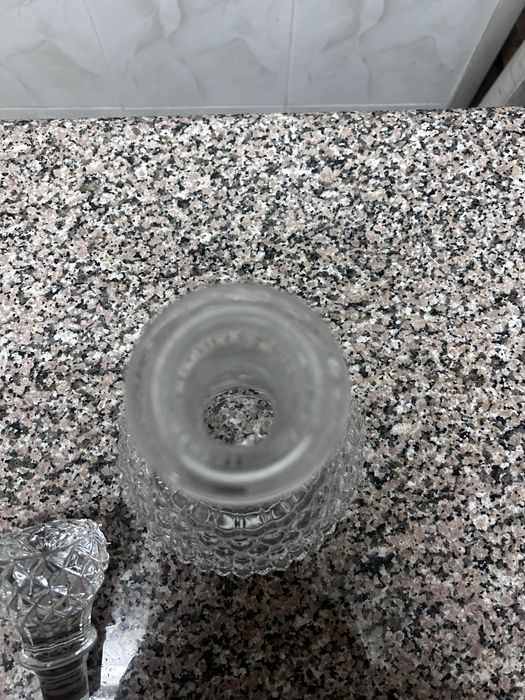 Garrafa Decantador em Cristal d’Arques France Design Clássico Lapidado
