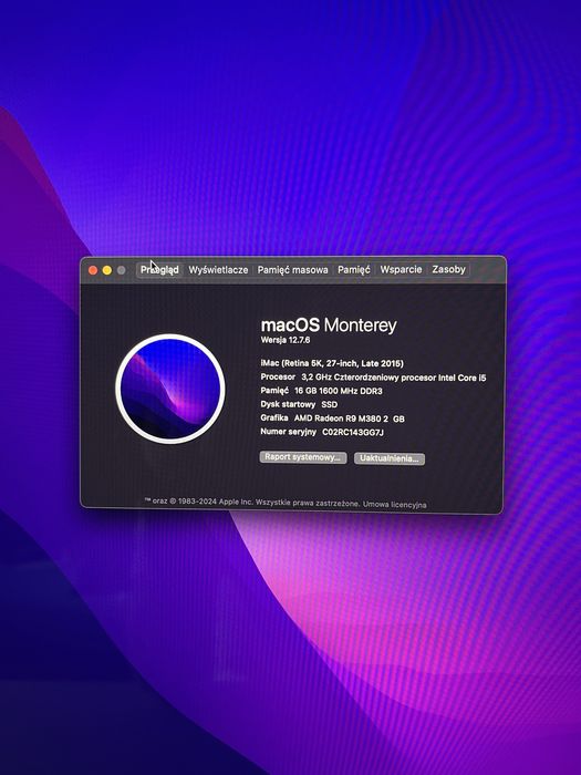 Apple iMac 27 cali 5k retina