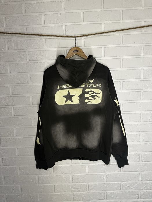 Зіп худі hellstar zip hoodie хеллстар чорне дріп drip