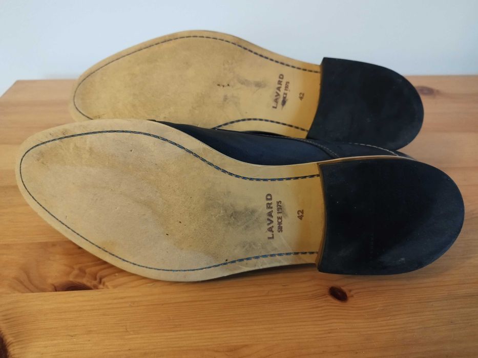 Buty męskie eleganckie Lavard r. 42 granatowe