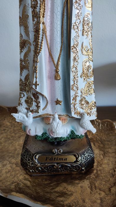 Estatueta / Nossa Senhora de Fátima - 43cm ( Novo )