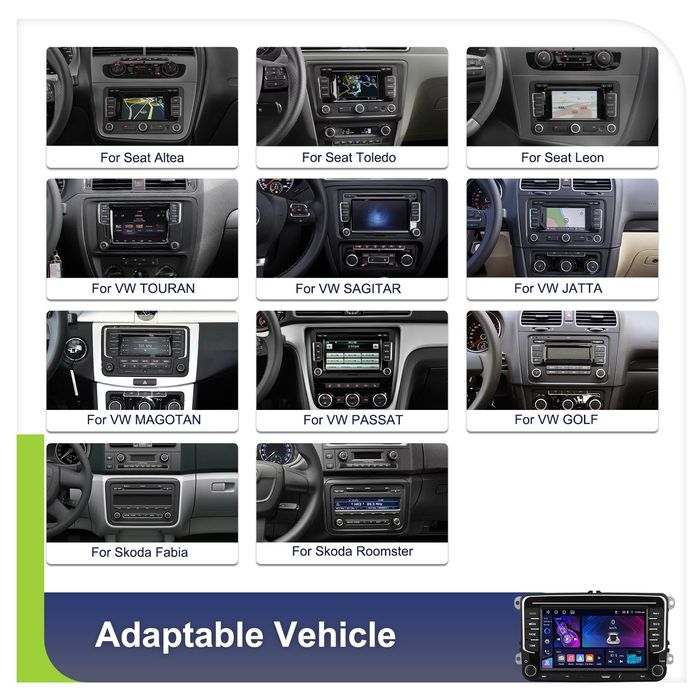 Radio Nawigacja Android 13 2/64Gb VW,Golf,Passat,Seat,Polo
