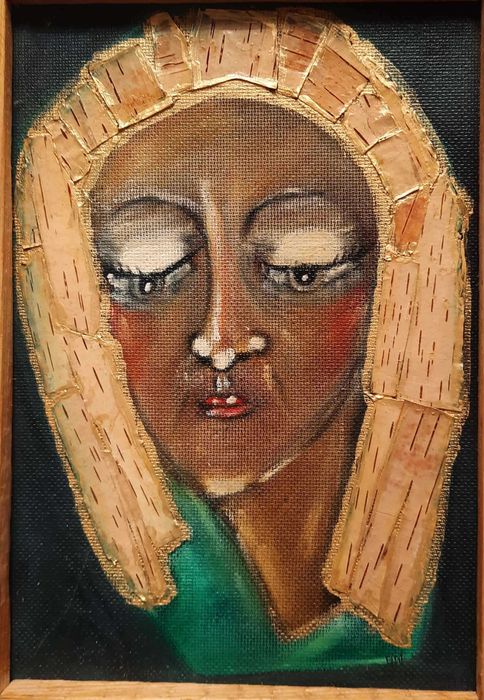 Brygida Mielcarek PORTRET ŚWIĘTEJ Obraz akryl