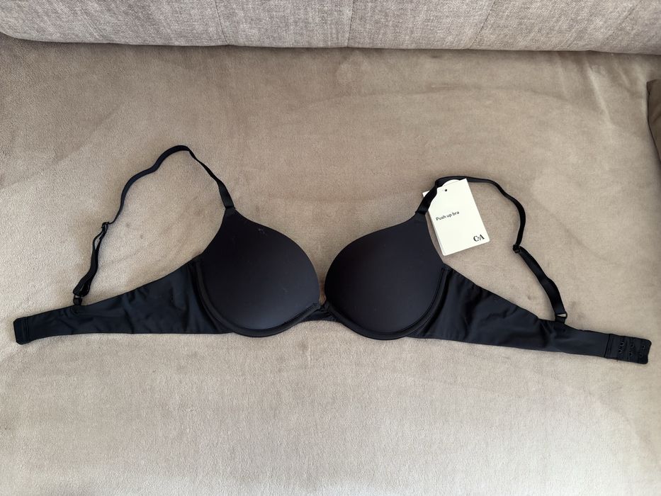 C&A Plunge Push-Up Lycra biustonosz z fiszbinami 80A