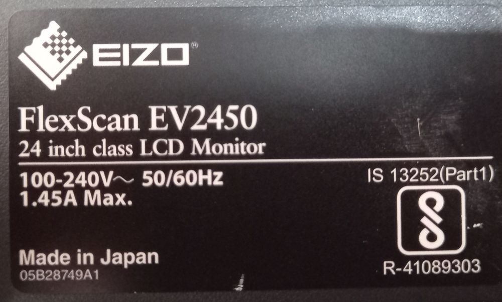 EIZO FlexScan EV2450 Monitor Panel428961250170654722